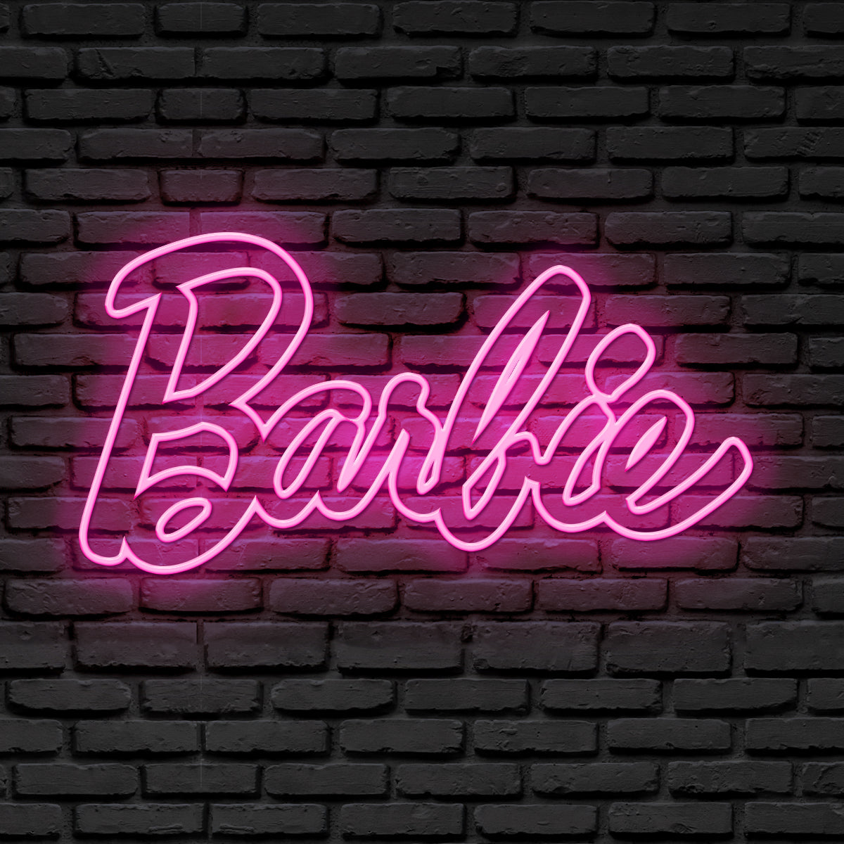 Barbie logo neon