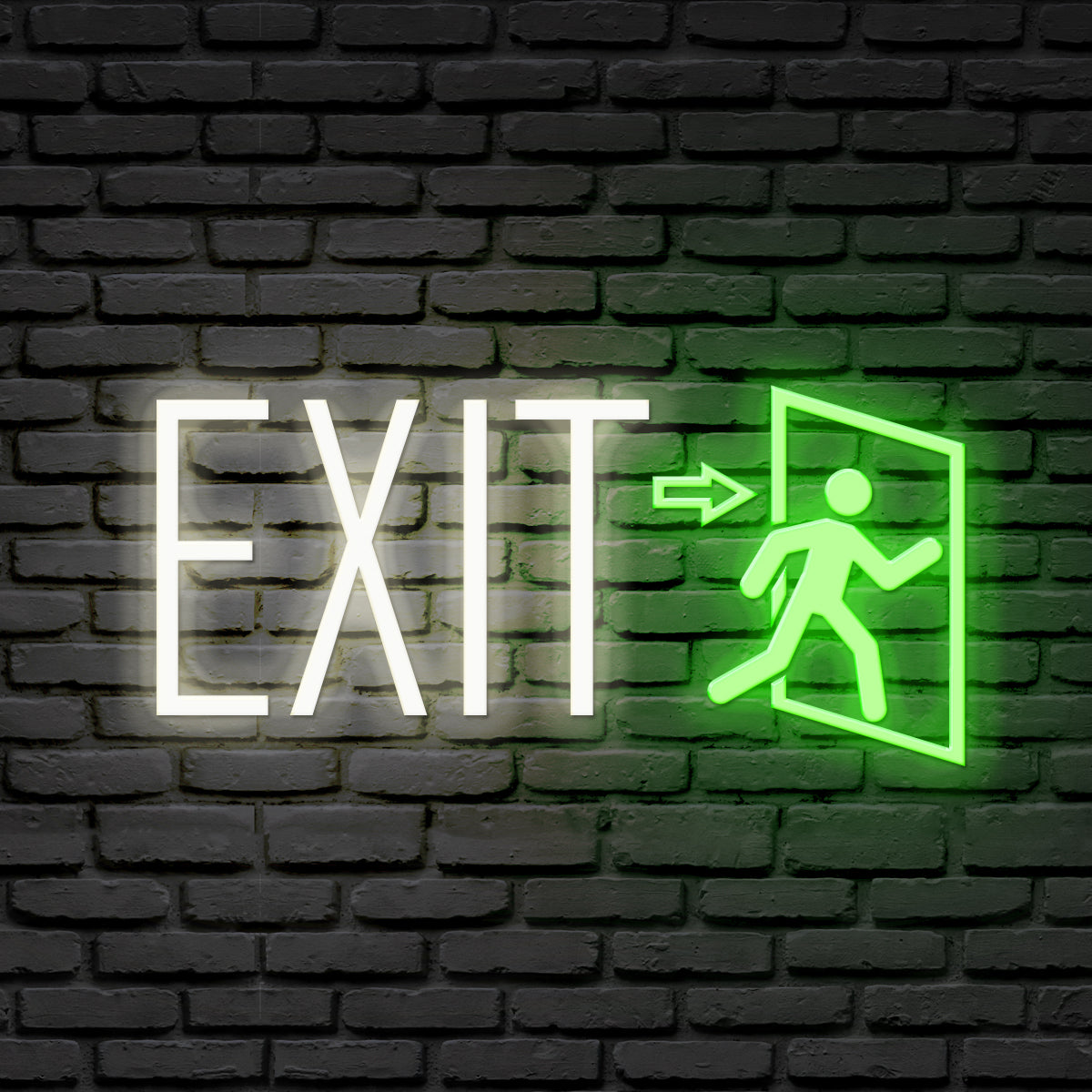Exit sign neon